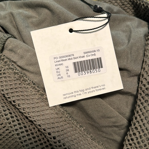 MISSGUIDED Khaki Midi Body Con Skirt - Picture 3 of 3